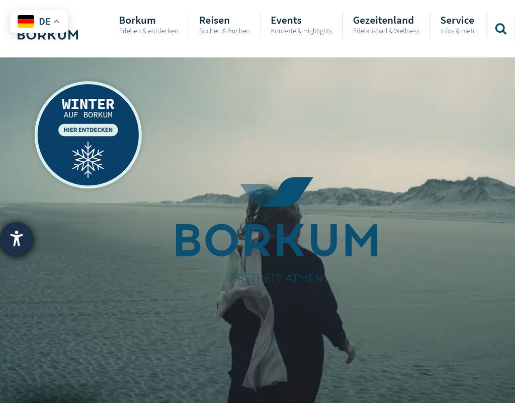 Die offizielle Seite der Insel